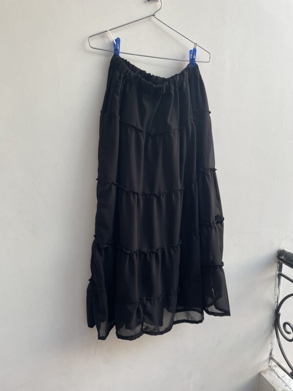 Black Georgette Skirt