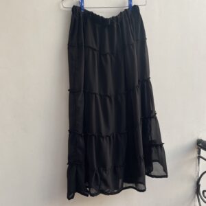 Black Georgette Skirt