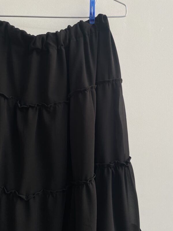 Black Georgette Skirt